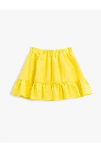 Koton Mini Skirt Frilled Elastic Waist
