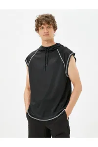 Koton Athletic Tanks with a Hooded Stitching Detail Sleeveless