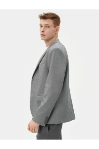 Koton Blazer Jacket Slim Fit Buttoned Pocket Detailed #8791793