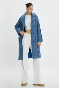 Koton modrý dámsky kabát #8382255