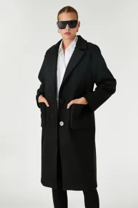 Koton Dámske vrecko detailný kabát na dvojité gombíky 3wak00167ew