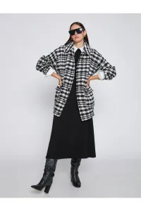 Koton oversized vlnené, páčidlo, pečiatkovaný kabát, košele s golierom #5649548