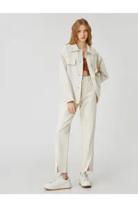 Koton Shirt Jacket Cotton Long Sleeve Pocket Detailed
