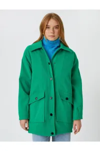 Koton Tiered Collar Coat with Pocket #5315093
