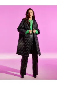 Koton Rachel Araz X - dlhý kabát so srdcom prešívanou kapucňou #5862511
