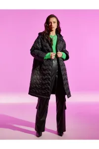 Koton Rachel Araz X - dlhý kabát so srdcom prešívanou kapucňou #7911770