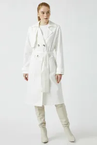 Koton Trench Coat - White - Double-breasted #8759044