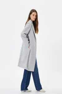 Koton Dámsky sivý melanžový kabát #8714024