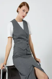 Koton Women's Gray Vest #8810439