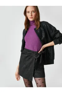 Koton Rachel Araz X - Jacquard Tie Detail Mini Skirt with Shorts
