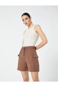 Koton Shorts With Cargo Pocket Tie Waist Modal Blend