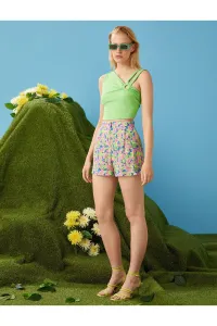 Koton Floral High Waist Shorts #5891031