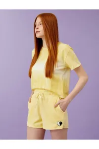 Koton Shorts - Yellow - Normal Waist #4941513