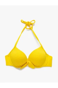 Koton Bikini Top - Yellow - Plain