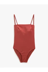 Koton Swimsuit - Brown - Plain