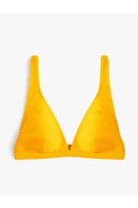 Koton Triangle Bikini Top, Textured Thick Straps #7707376