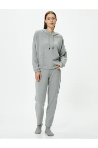 Koton Sweatshirt Pajama Top Hooded Kangaroo Pocket