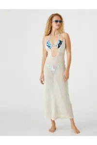 Koton Şahika Ercümen X - plážové šaty z dlhej sieťoviny
