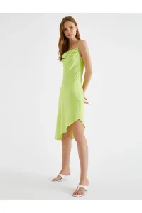 Koton Satin Dress Asymmetrical Thin Straps #4358271