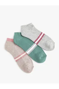 Koton 3-Piece Booties Socks Set Multicolored with Stripe Pattern #9270669