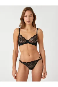 Koton Lace Brassiere Underwired Unpadded, Capless With Metal Accessories