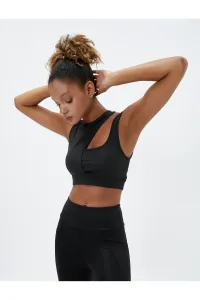 Koton Sports Bra. Padded, Non-wired Sports Bra with Window Detail in the Back and Straps