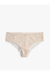 Koton Ribbed Brazilian Panties Ruched #9269066