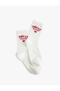 Koton Slogan Patterned Socks #9278959