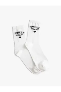 Koton Slogan Patterned Socks #9278761