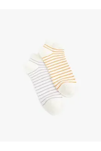 Koton Striped 2-Pack Booties Socks Set Multi Color #9311315