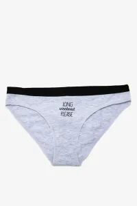 Koton Women's Gray Melange Panties #4819724