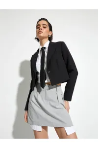 Koton Mini Skirt Piece Detailed Normal Waist Pocket Zippered #9609050