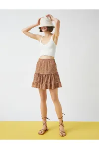 Koton Flounce Mini Skirt Tiered Elastic Waist