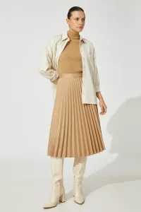 Koton Women's Pleated Midi Length Skirt