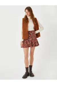 Koton Jacquard Mini Skirt