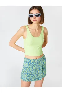 Koton Shorts Skirt Mini Geometric Patterned
