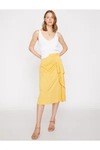 Koton Women's Yellow Patterned Skirt #5662105