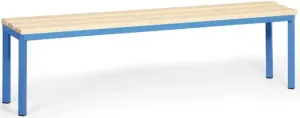 KOVO PRAKTIK Šatňová lavica 1,5 m, modrá podnož