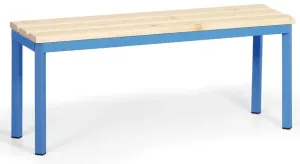 KOVO PRAKTIK Šatňová lavica 1 m, modrá podnož