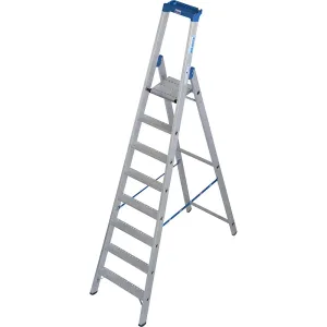 Hliníkový stojací rebrík so stupňami, s protišmykovou úpravou R13 KRAUSE