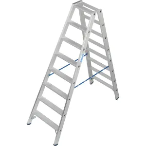 Hliníkový stojací rebrík so stupňami, s protišmykovou úpravou R13 KRAUSE #9285592