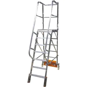 Hliníkový plošinový rebrík STABILO Vario kompaktný KRAUSE