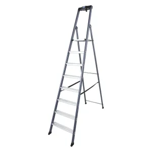 Hliníkový stojací rebrík so stupňami KRAUSE