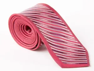 40026-109  Červeno-strieborná kravata