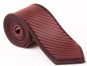 40026-77  Bordovo-červená kravata