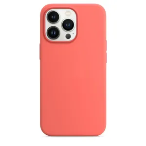 iPhone 13 Pro Max Silicone Case s MagSafe - Pink Pomelo