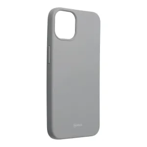 Silikónové puzdro na Apple iPhone 13 Roar Colorful Jelly sivé