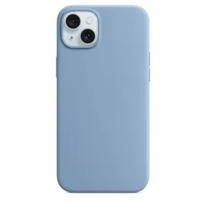 iPhone 15 Plus Silicone Case s MagSafe - Winter Blue