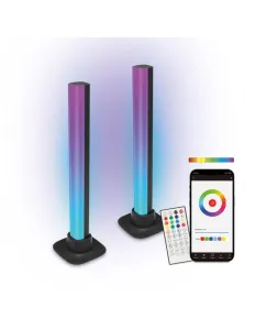 Ksix Lightbars SmartLED Ksix, 5W, 35 lúmenov, diaľkové ovládanie, RGBIC, WiFi