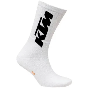KTM SOCKS LONG Pánske ponožky, biela, veľkosť #9587286